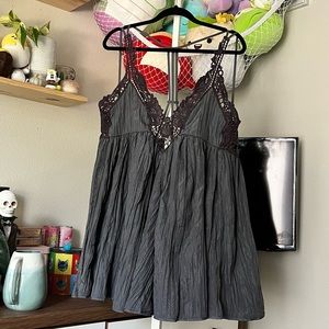 Free People Satin swing dress